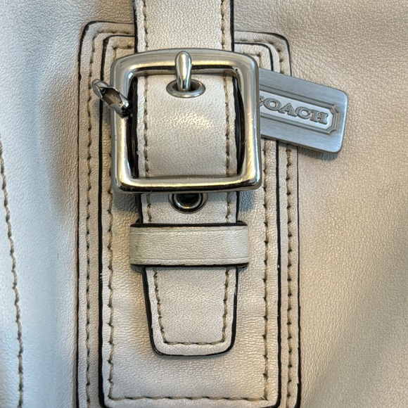 COACH BAG GENUINE LEATHER WHITE SATCHEL VINTAGE - Picture 7 of 7
